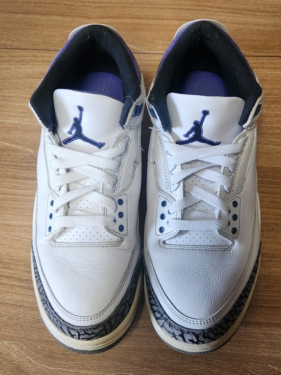 Jordan Other - Jordan Men’s White and Navy Basketball Sneakers with Elephant Print